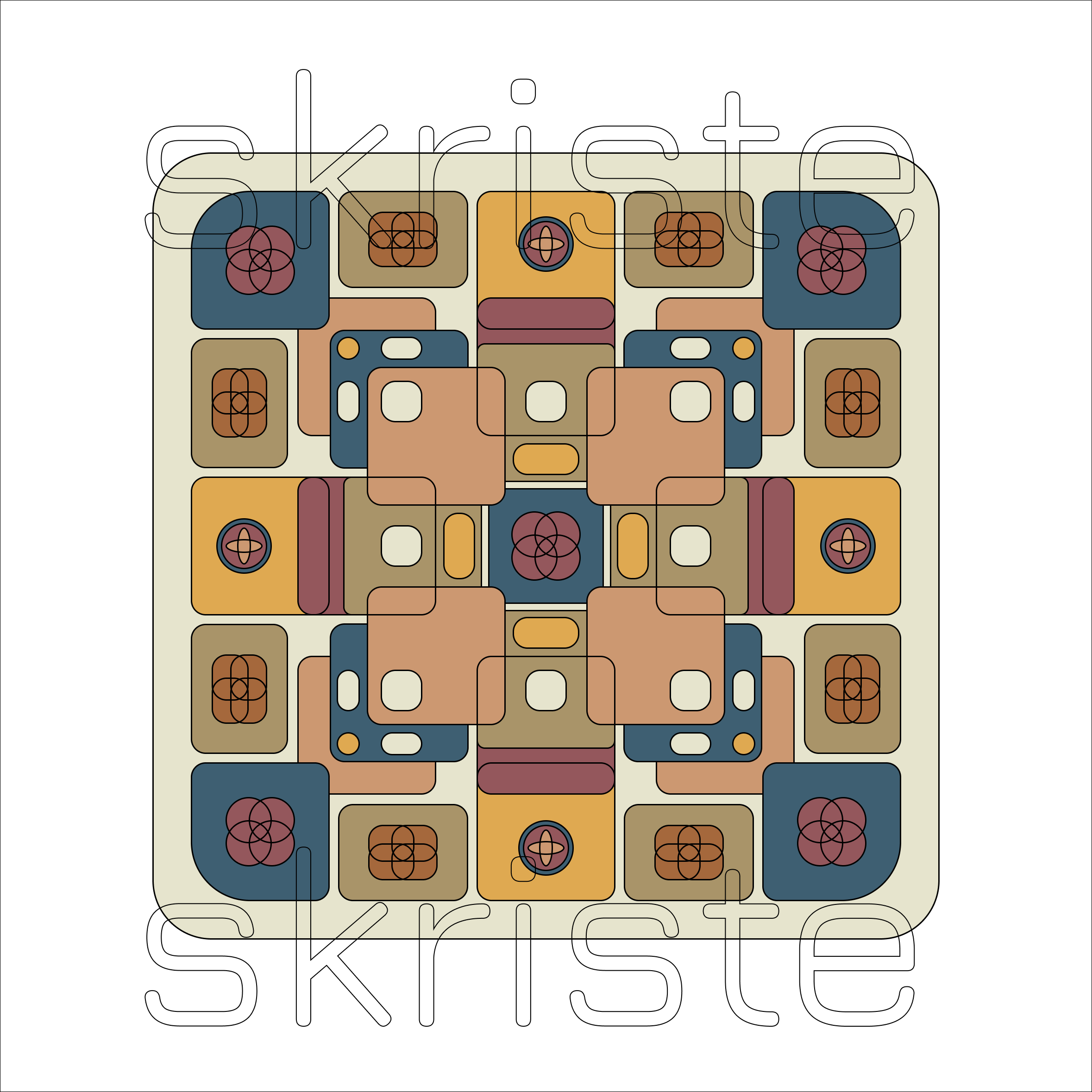 Amber & Slate Patchwork | Printable