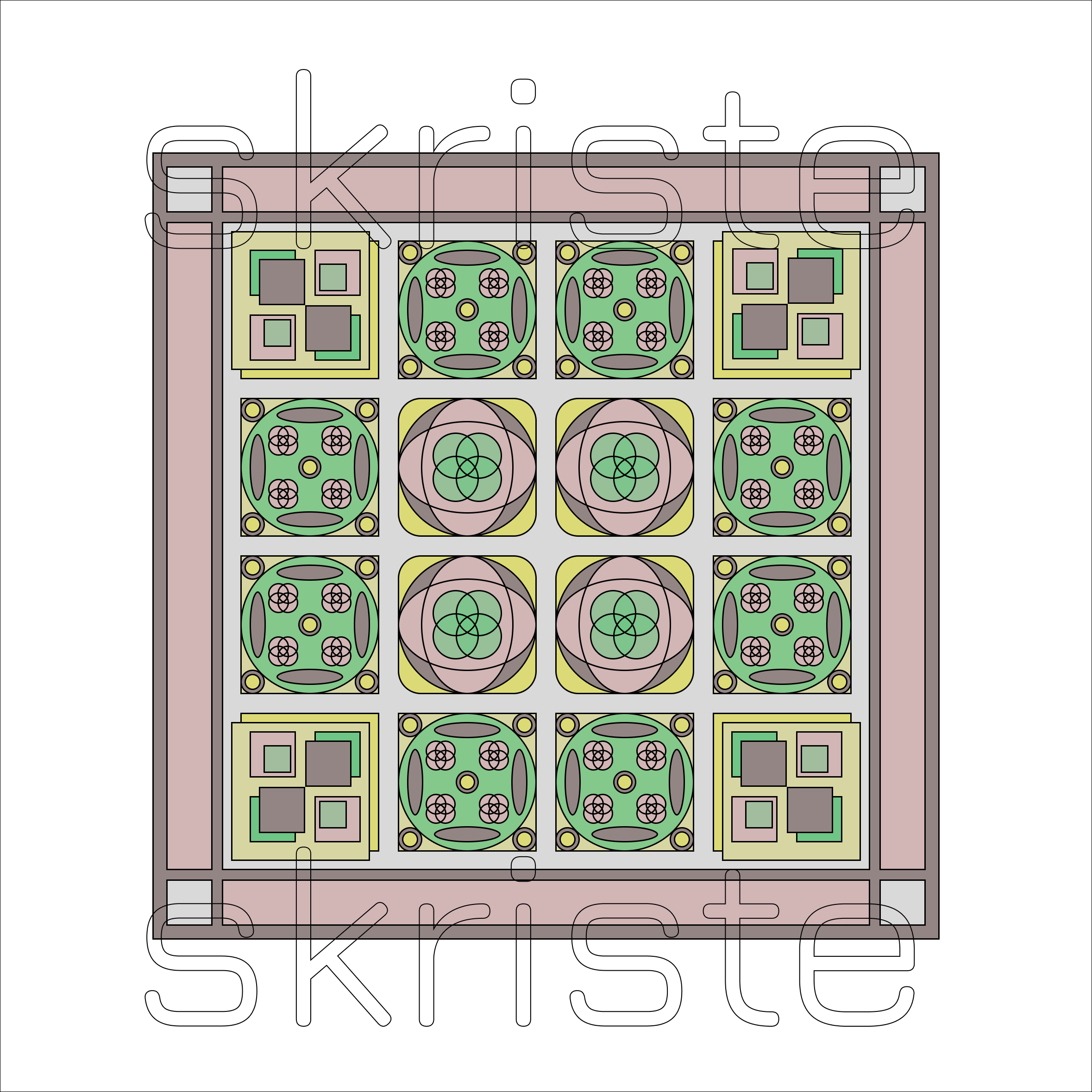 Sage Grid in Bloom | Printable
