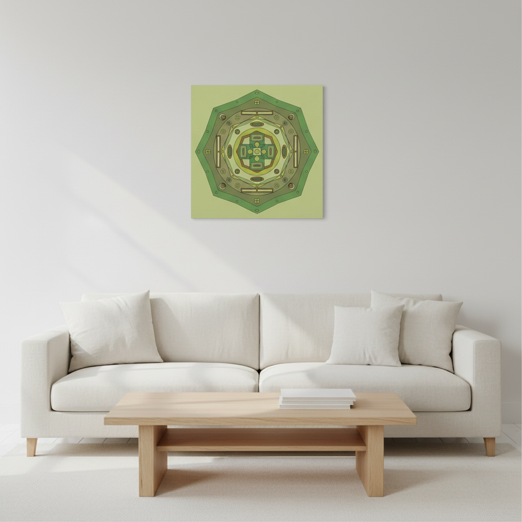 Green Spiral Living Room